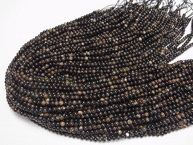 Muscovit Rund 4mm 1Strang Perlen (ca. 15 Zoll/38 cm)