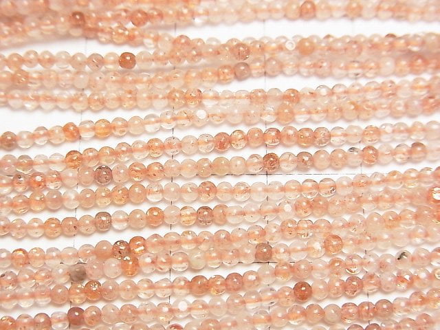 太陽石 AA 級 圓珠 2mm (約15英吋/38公分) 1串