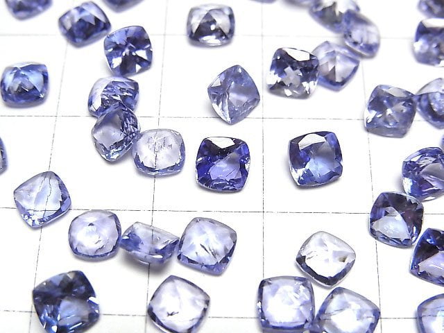 高品質坦桑石 AAA - 裸石 方刻面 5x5mm 1顆