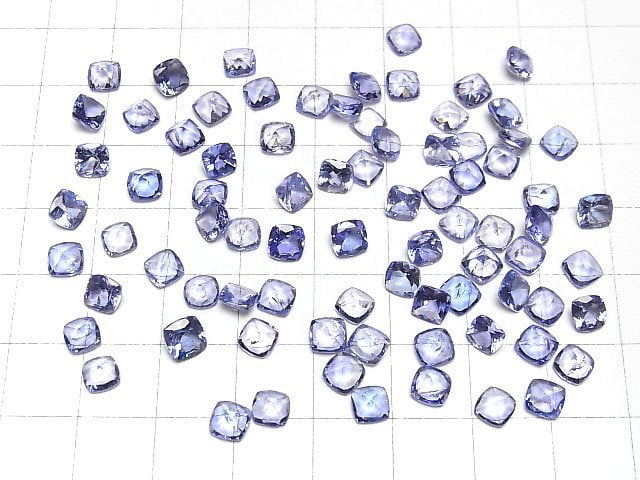 Hochwertiger Tansanit AAA- loser Stein quadratisch facettiert 5x5mm 1 Stück