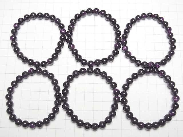 Purplite Stichtit rund 8mm Armband
