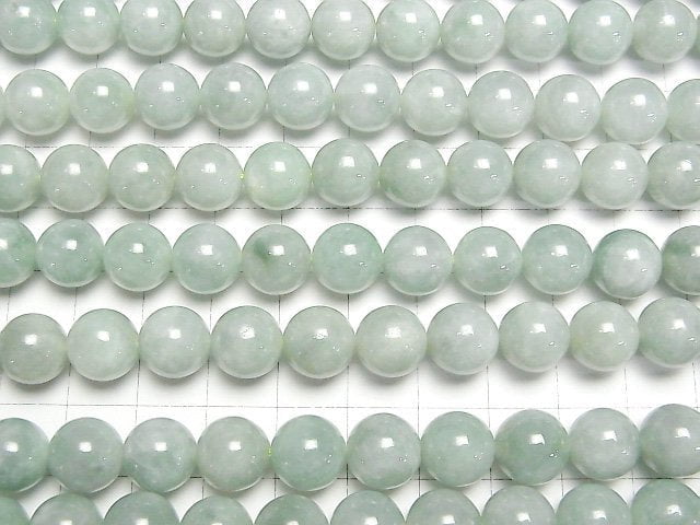 Burmese Jadeit AAA rund 10mm 1/4-1 Strang Perlen (ca. 15 Zoll/38cm)