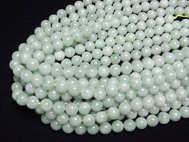 Burmese Jadeit AAA rund 10mm 1/4-1 Strang Perlen (ca. 15 Zoll/38cm)