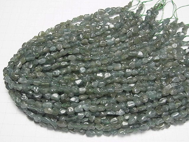 Grüner Apatit AA Kleiner Nugget 1strang Perlen (ca. 15 Zoll/38 cm)