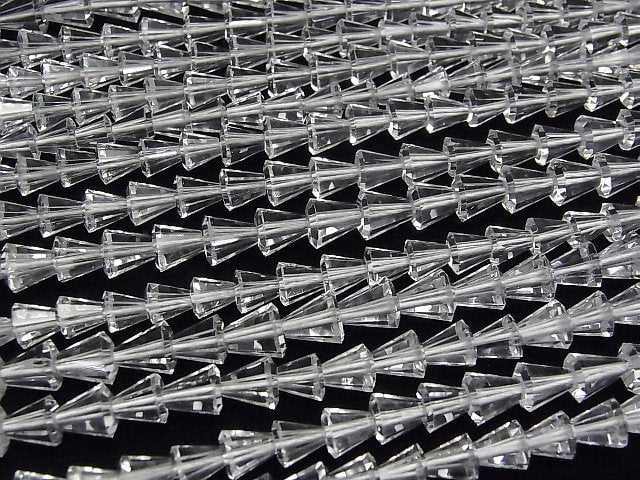 Kristall AAA Deformierter Facettierter Tropfen 5x4.5x4.5mm halb oder 1strang Perlen (ca. 15 Zoll/38 cm)
