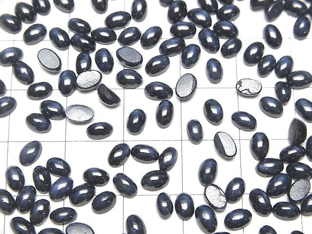 Afrika Sternsaphir AAA- ovaler Cabochon 5x3mm 5Stück