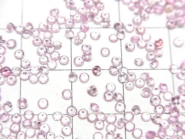 Hochwertiger rosa Spinell AAA- Lose Steine Rund Facettiert 2x2mm 5 Stück