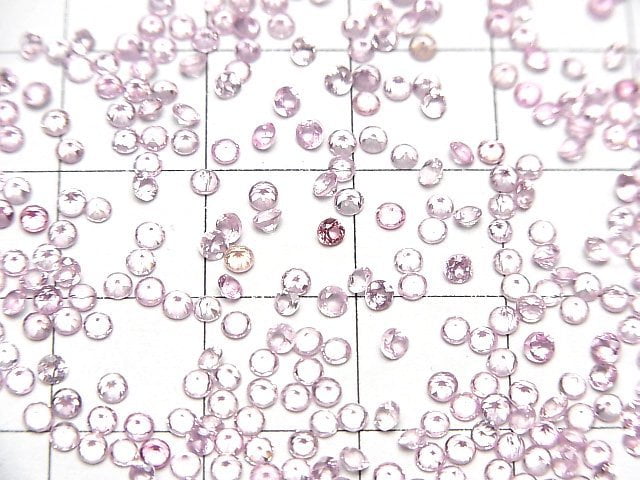 Hochwertiger rosa Spinell AAA- Lose Steine Rund Facettiert 2x2mm 5 Stück