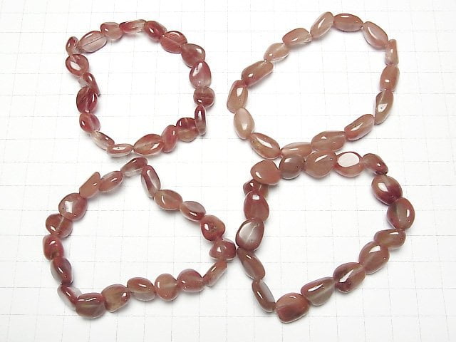 Tibetischer Andesin AA+ Nugget Armband