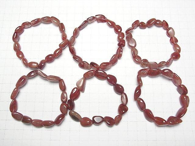 Tibetischer Andesin AA+ Nugget Armband