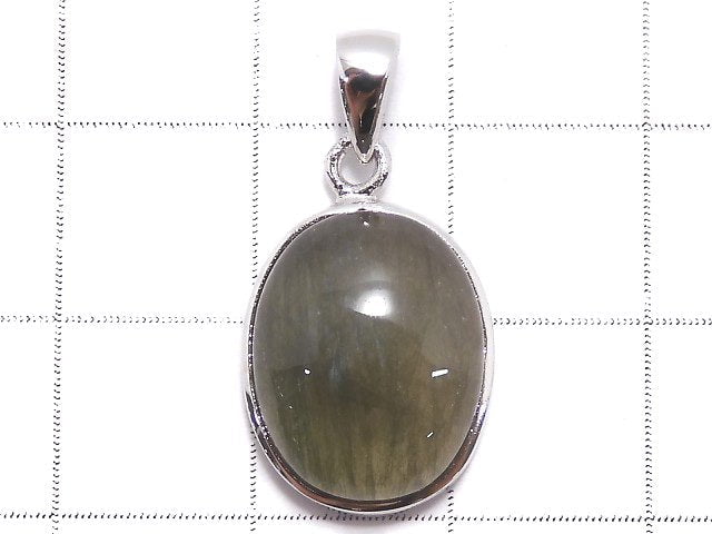 Actinolite dans Quartz AAA Pendentif Argent925 N°3