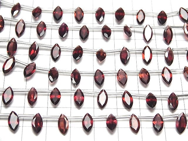Hochwertiger rosa Granat AAA Marquise facettiert 10x5mm 1 Strang Perlen (8 Stück)
