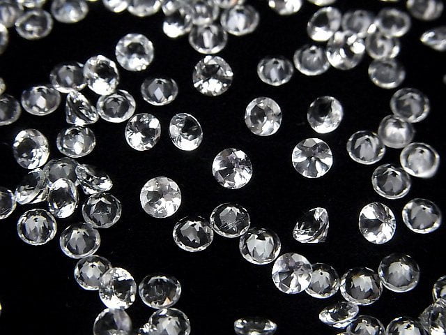 Hochwertiger Goshenit AAA lose Stein Rund facettiert 4x4mm 5 Stück
