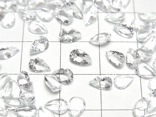 高品質戈申石 AAA 梨形刻面裸石 6x4mm 5顆