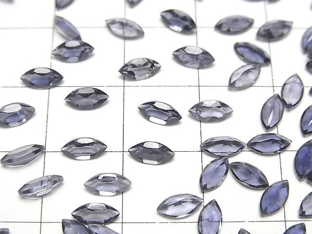 高品質堇青石 AAA 馬眼刻面裸石 6x3mm 10顆