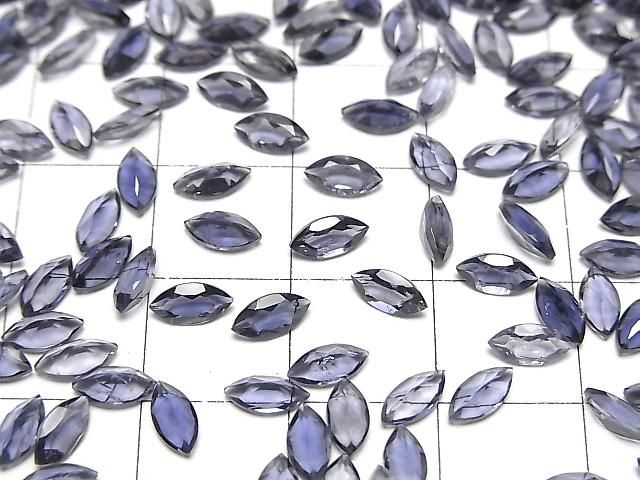 Iolite AAA de haute qualité, pierre lâche, taille marquise, facettée, 6x3mm, 10 pièces