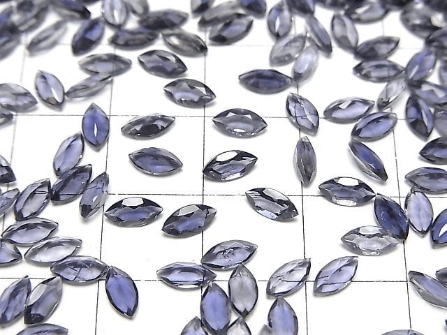 Hochwertiger Iolith AAA lose Steine Marquise facettiert 6x3mm 10 Stück