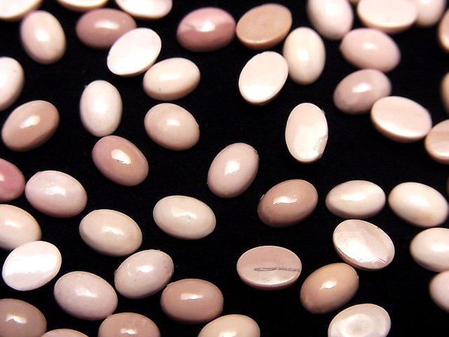 Australischer rosa Opal AA++ ovale Cabochon 6x4mm 10 Stück