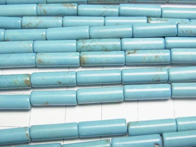 菱鎂礦綠松石管珠 13x4x4公釐 1串 (約15英吋/37公分)