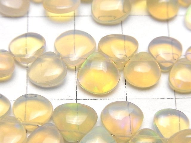 高品質衣索比亞水蛋白石 AAA-栗色(光滑)半串或 1 串珠子(約 7 英寸/18 厘米)