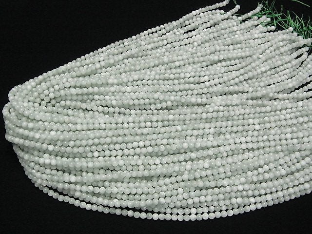 Grüner Angelit AA++ Rund 3mm 1 Strang Perlen (ca. 37 cm)