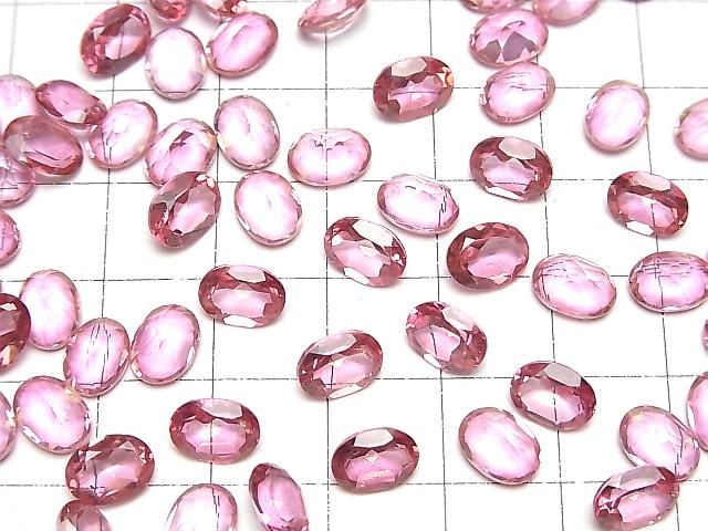 Hochwertiger rosa Topas AAA Lose Stein Oval Facettierte 8x6mm 2Stück