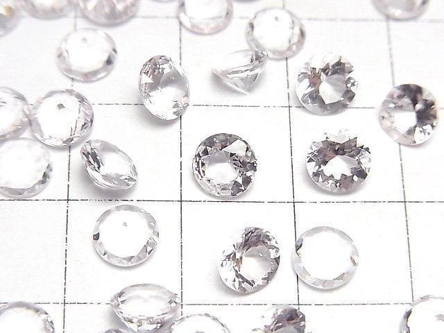 高品質摩根石 AAA 圓形刻面裸石 6x6mm 1顆