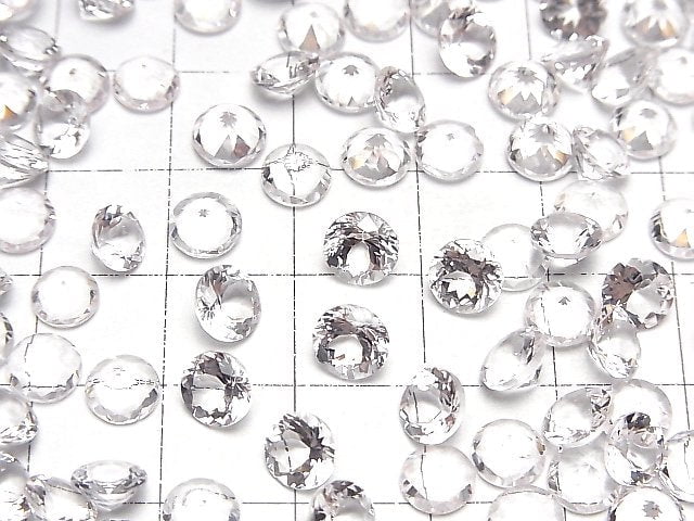 Hochwertiger Morganit AAA Lose Steine Rund Facettiert 6x6mm 1 Stück