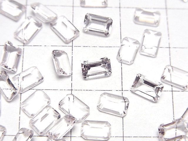 高品質摩根石 AAA 裸石 矩形刻面 6x4mm 1顆
