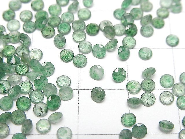 綠東陵玉 AAA- 散珠 圓形刻面 3x3mm 10顆