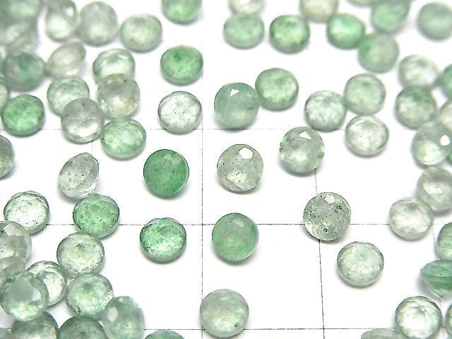 綠東陵玉 AAA 裸石 刻面圓形 4x4mm 10顆