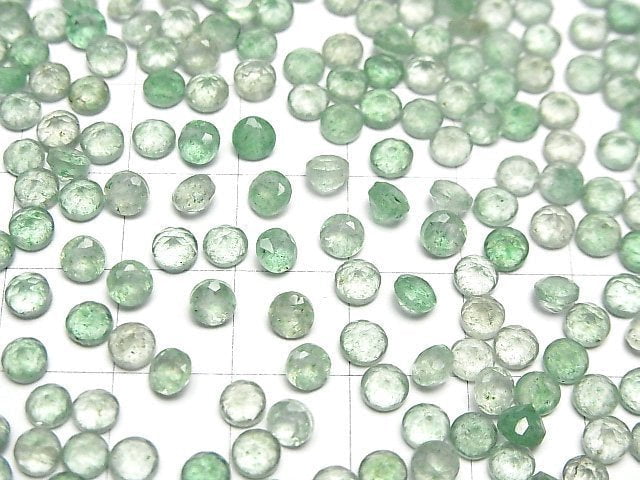 Grüner Aventurin AAA Lose Stein Rund Facettierte 4x4mm 10Stück