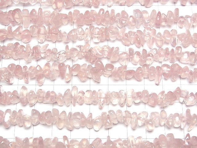 Madagascar Rose Quartz AAA- Small Nugget (Chips) 1strand beads (aprx.15inch/38cm)
