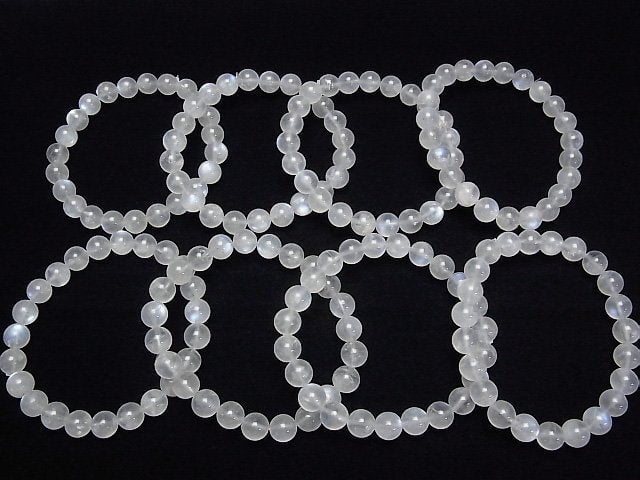 Königsblauer Mondstein AA Runde 8mm Armband