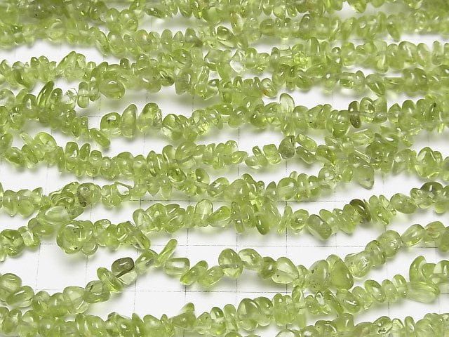 Peridot AA++ Chips (kleines Nugget) 1 Strang Perlen (ca. 15 Zoll/36 cm)