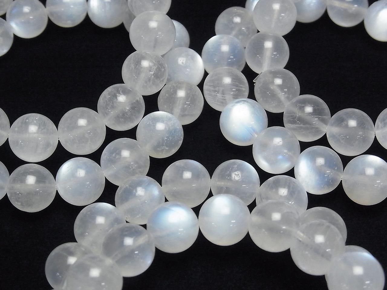 Bracelet en Pierre de Lune Royale Bleue AA++ Rond 11mm