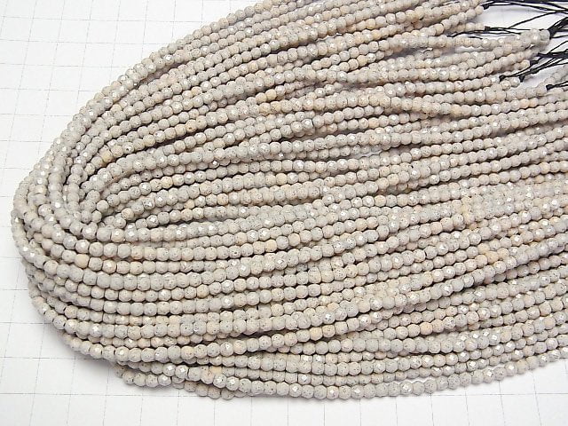 Taiwan Hokutolith facettiert rund 4mm halb oder 1 Strang Perlen (ca. 37cm)