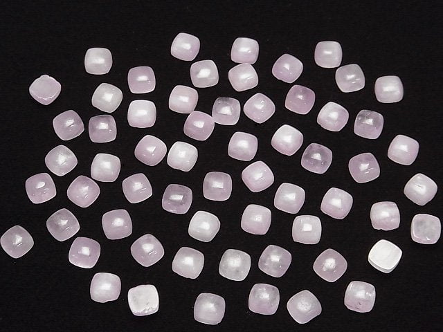 Nigeria Kunzit AA++ quadratischer Cabochon 6x6mm 3 Stück