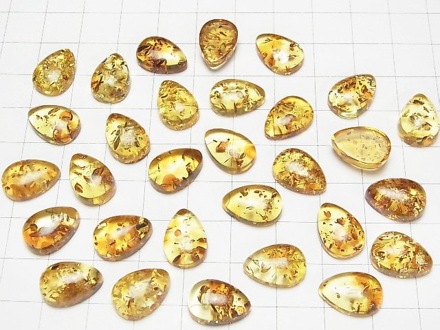 Baltisches Bernstein Birnenform Cabochon 14x10mm 1 Stück