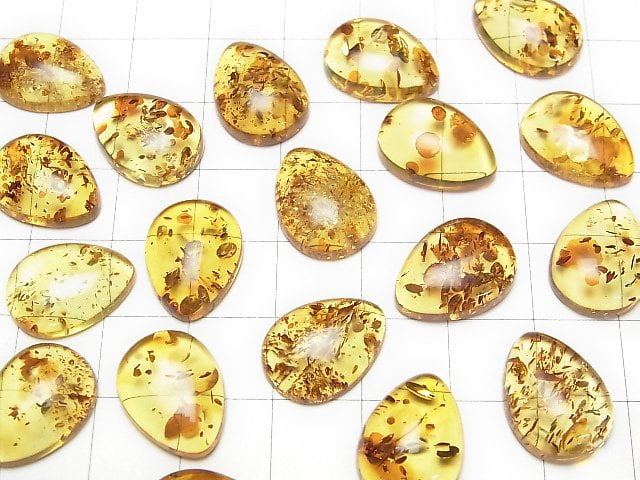 Baltisches Bernstein Birnenform Cabochon 16x12mm 1 Stück