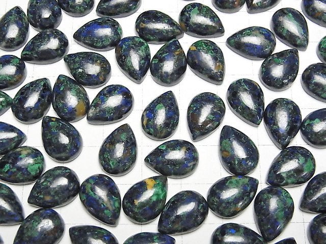 Azurith AA++ Tropfenform Cabochon 14x10mm 2 Stück