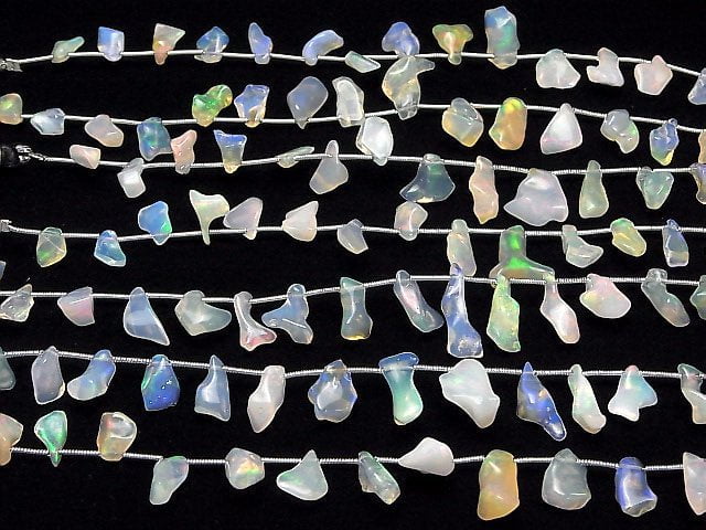 Äthiopischer Opal AAA- Roh Nugget 1 Strang Perlen (ca. 6 Zoll/16 cm)