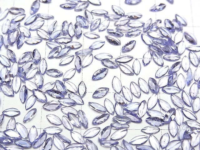 Hochwertiger Tansanit AAA Lose Steine Marquise Facettiert 5x2.5mm 10 Stück