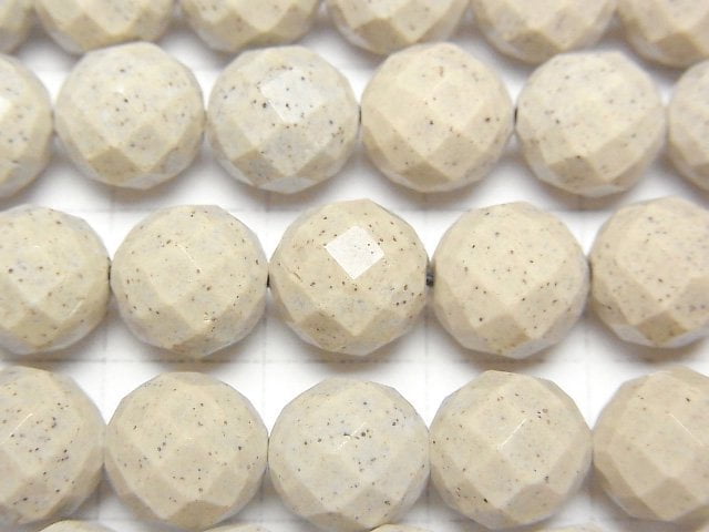 台灣北投石刻面圓珠 10mm 1/4-1串 (約15英吋/37公分)