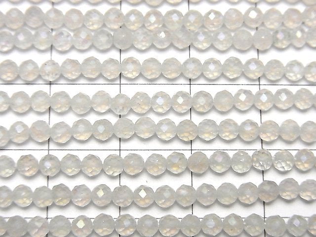 High Quality! Aqua Crystal Faceted Round 3mm 1strand beads (aprx.15inch/36cm)