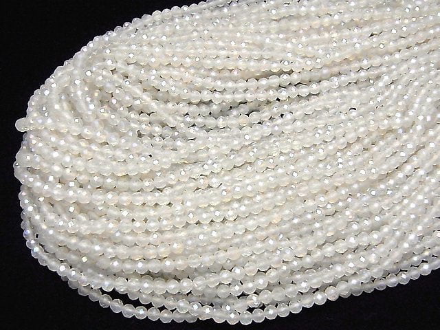 High Quality! Aqua Crystal Faceted Round 3mm 1strand beads (aprx.15inch/36cm)