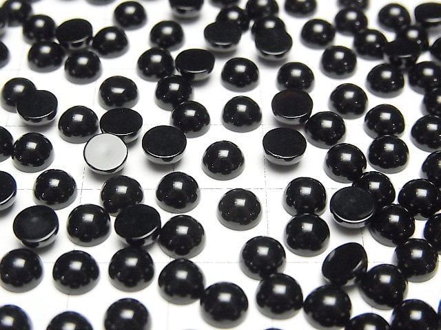 Onyx AAA Runde Cabochon 5x5mm 10Stück