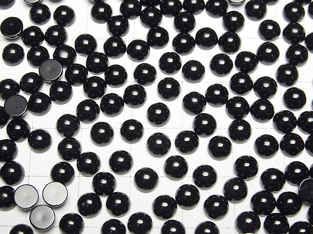 Onyx AAA Runde Cabochon 5x5mm 10Stück