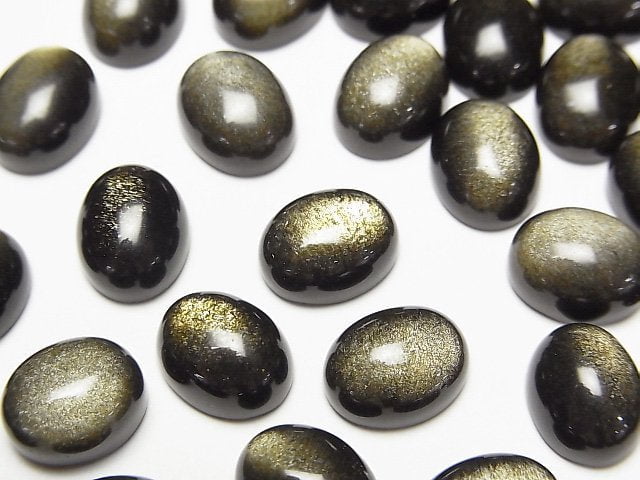 金曜石 AAA 橢圓形素面蛋面 10x8mm 4顆