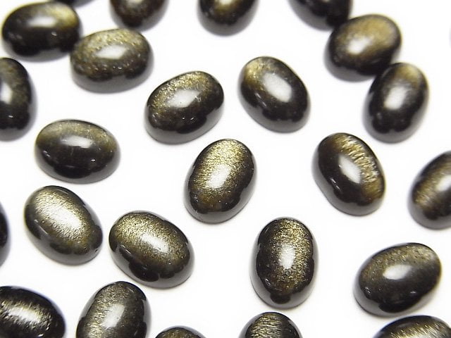 金曜石 AAA 橢圓形素面蛋面 8x6mm 5顆